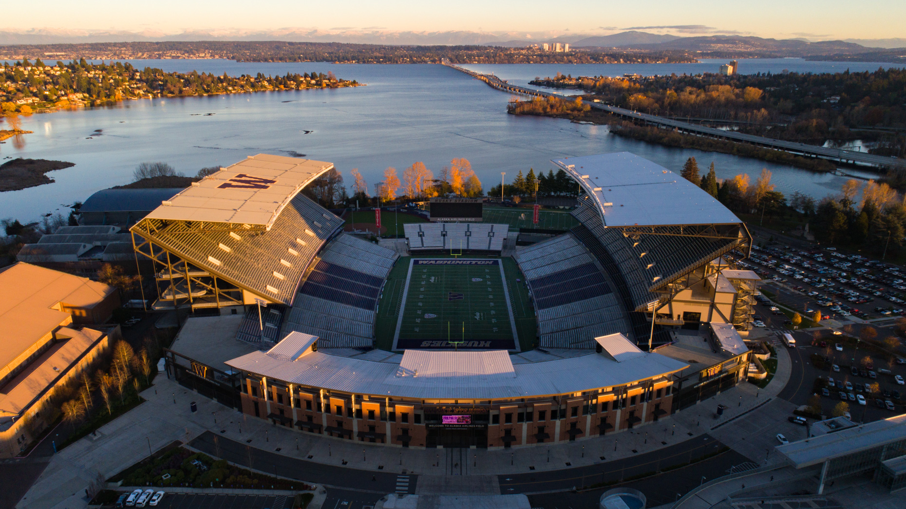 Husky Stadium at The University of Washington from Above